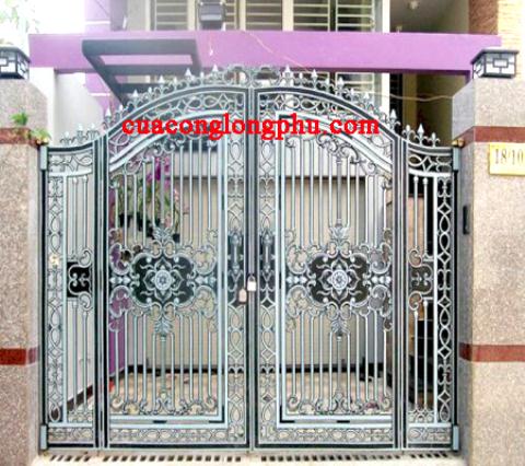 Sản xuất cổng inox, cổng inox mạ màu giá rẻ tại Thanh Hóa